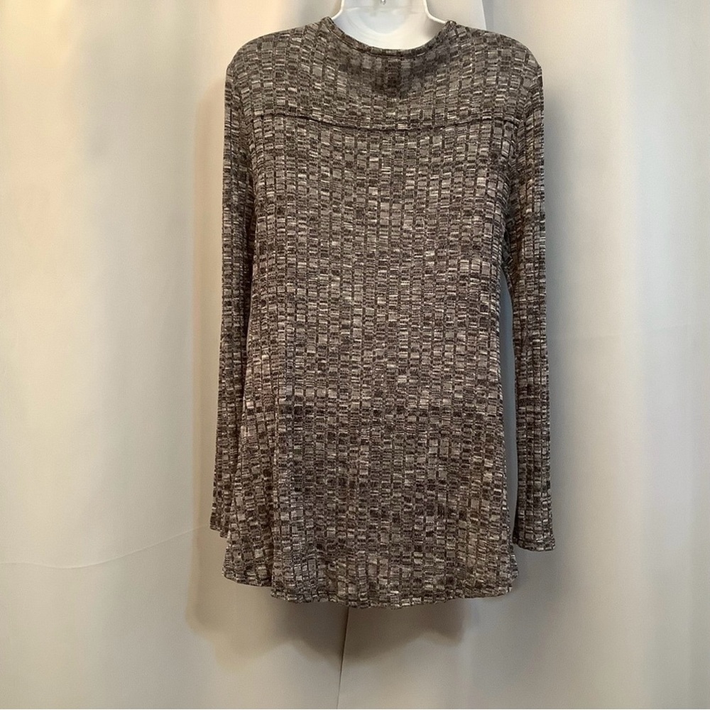 Line Up Top Women’s Size Small Knit Cross Over Grey - Picture 2 of 14